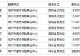 2019山东临沂市医疗保险事业中心补充选调人员公示